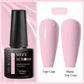 MEET ACROSS Wine Red Gel Nail Polish - 7ml Long-Lasting French Manicure