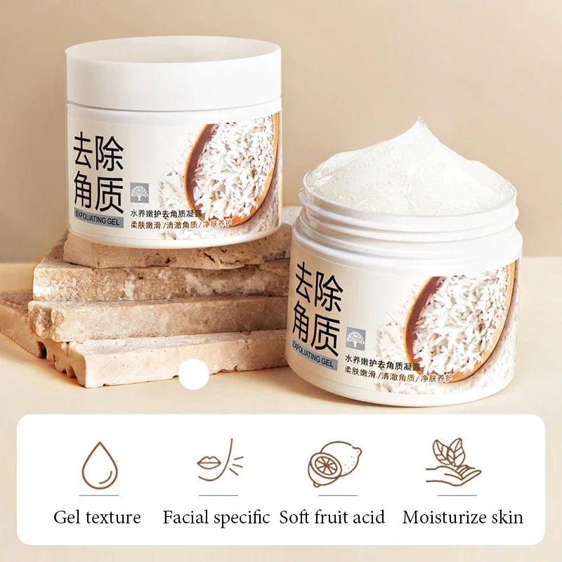 BIOAQUA White Rice Face Exfoliating Gel - Moisturizing & Nourishing Facial Scrub 140g