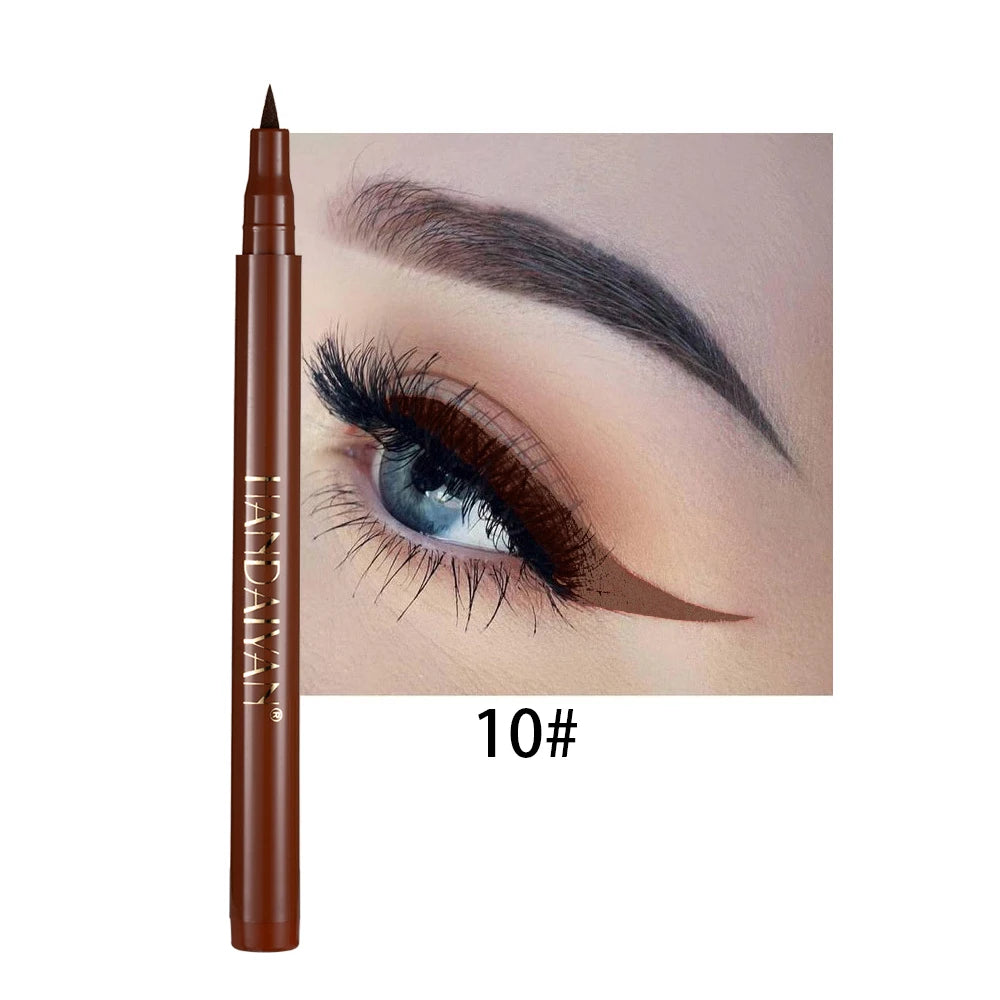 Waterproof Rainbow Matte Liquid Eyeliner - Colorful White Pink Pen