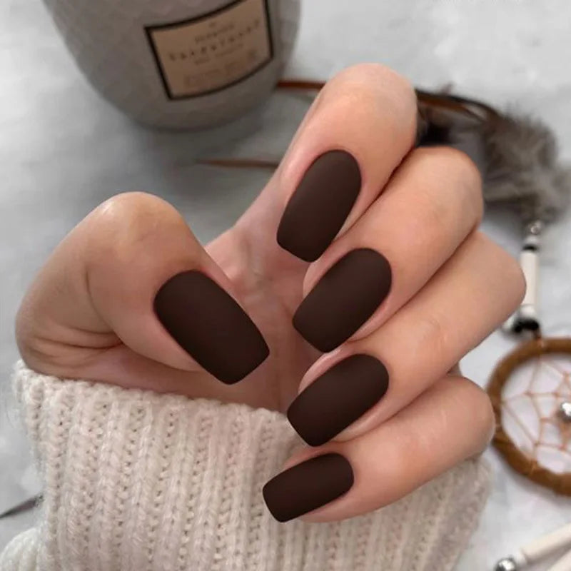 Matte Almond Press-On Nails - 24 Piece Set