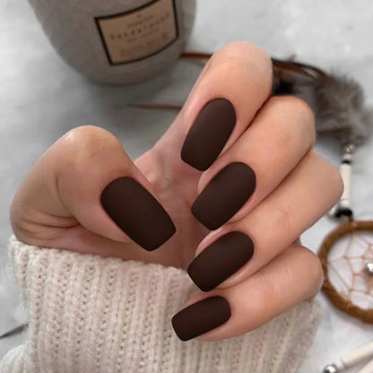 Matte Almond Press-On Nails - 24 Piece Set