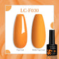 LILYCUTE 7ML Jelly Amber Gel Nail Polish Nail Art Dark Bloom Leopard