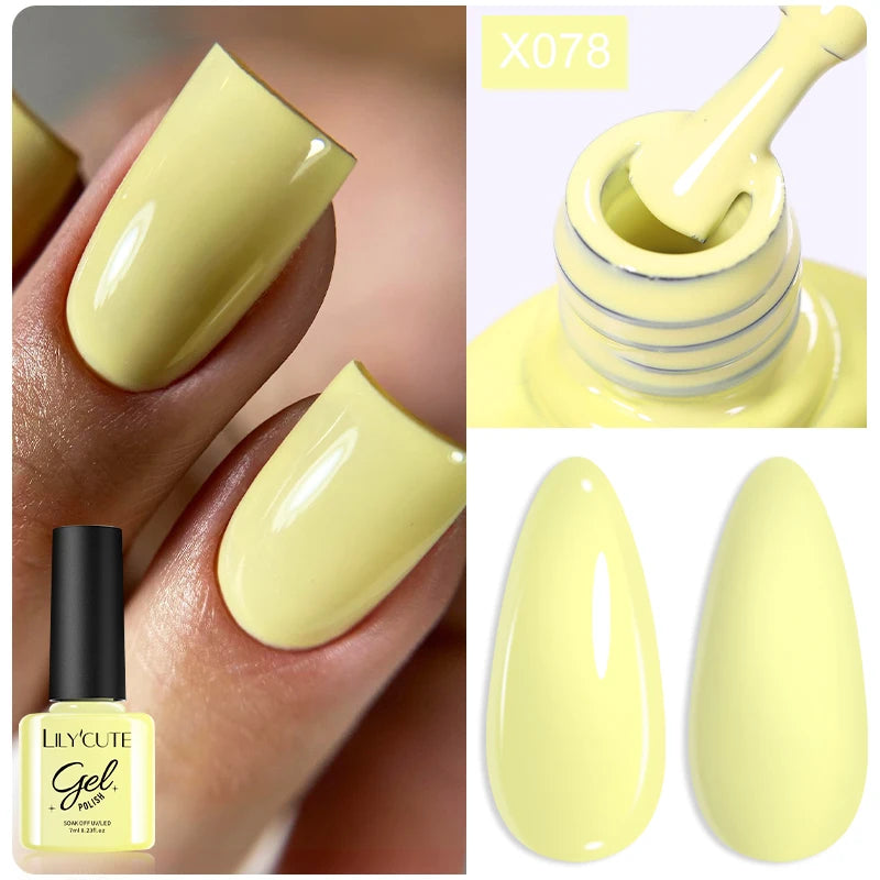 LILYCUTE Thermal Gel Nail Polish 7ml - Temperature Color Changing UV LED
