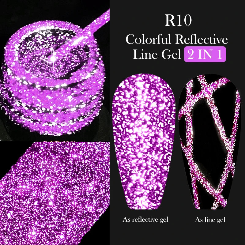LILYCUTE Metallic Painting Liner Gel Nail Polish - 5ml