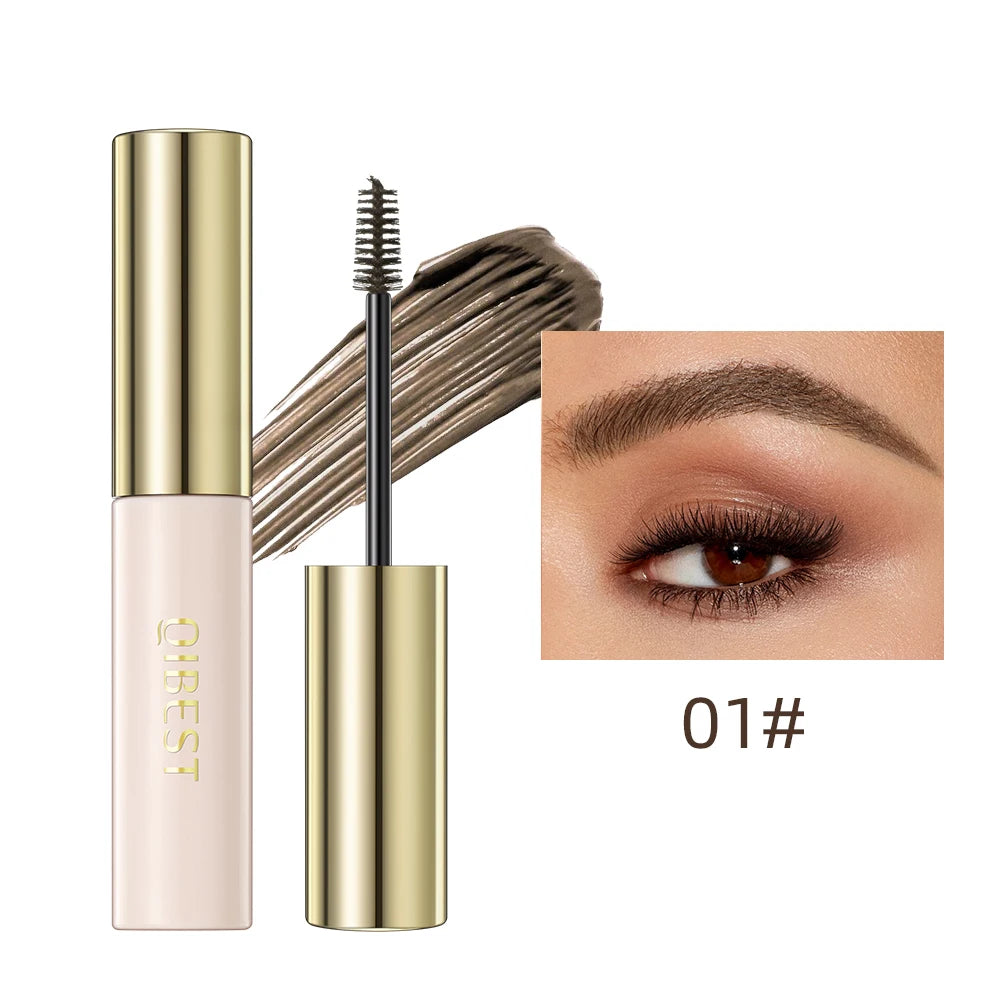 Professional 4-Color Waterproof Eyebrow Mascara with Precision Brush