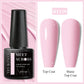 MEET ACROSS Wine Red Gel Nail Polish - 7ml Long-Lasting French Manicure
