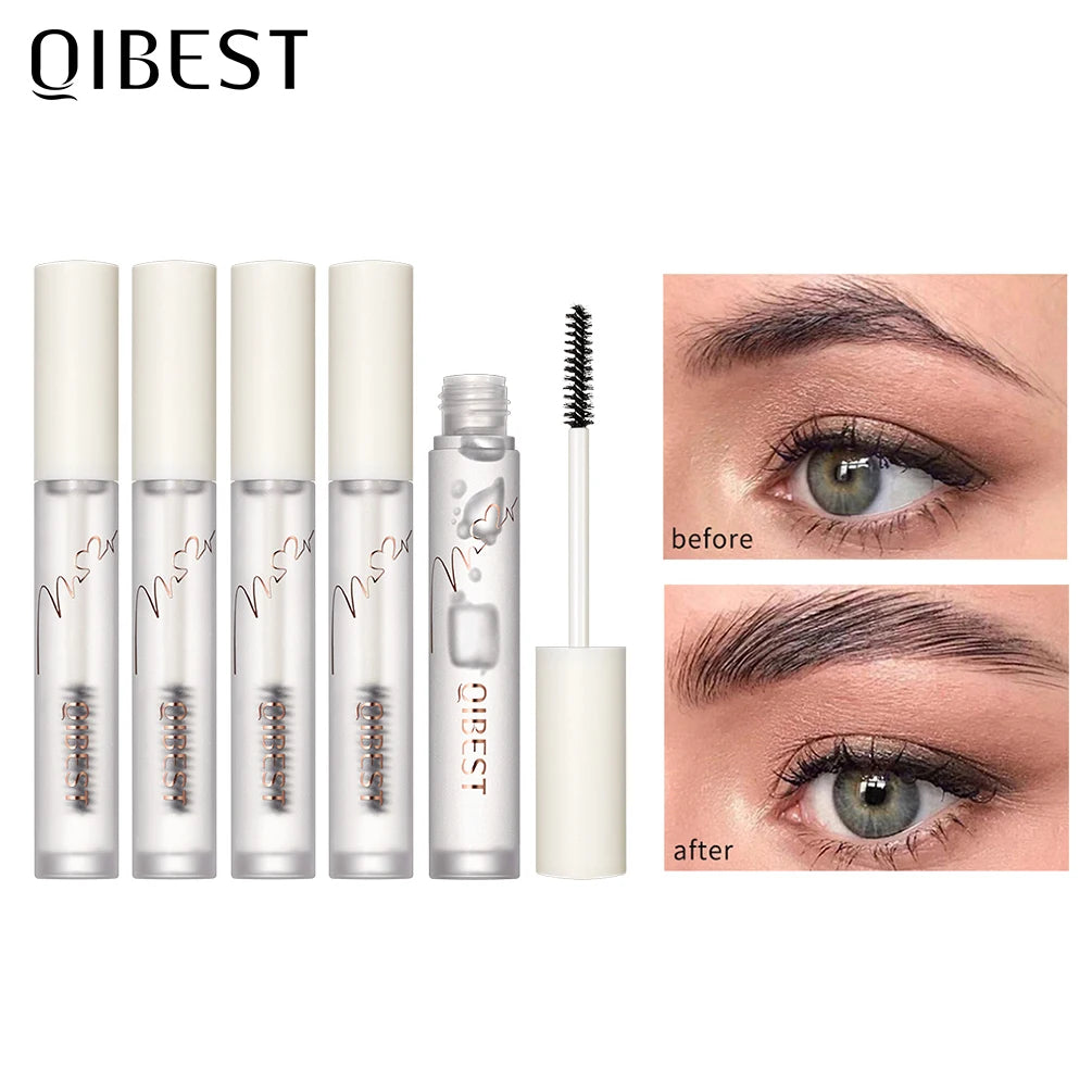 Transparent Eyebrow Wax Gel - Waterproof Long-Lasting with 3D Brush