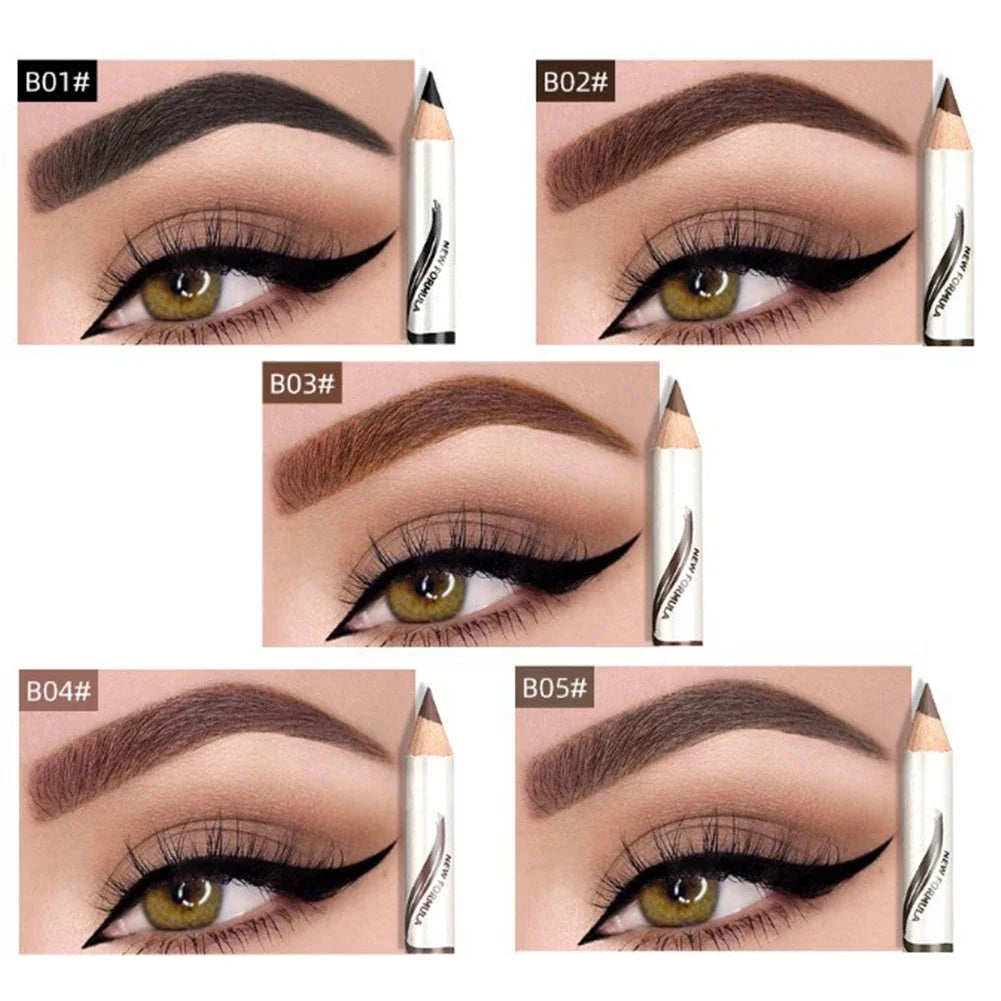 Waterproof Eyebrow Pencil - Long-Lasting Brown Eye Brow Makeup Tool