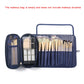 Rolling Makeup Brush Bag - Waterproof Travel Organizer with Foldable Design
