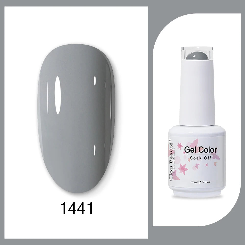 Clou Beaute HEMA & TPO Free Gel Nail Polish - Army Green 15ml