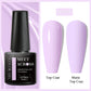 MEET ACROSS Wine Red Gel Nail Polish - 7ml Long-Lasting French Manicure