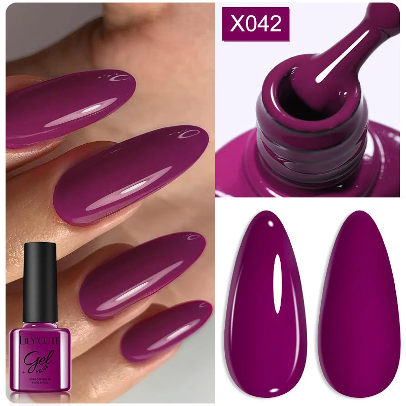 LILYCUTE Thermal Gel Nail Polish 7ml - Temperature Color Changing UV LED