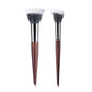 Natural Wood & Goat Hair Stippling Makeup Brush - Professional Powder & Contour Blending