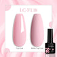LILYCUTE 7ML Jelly Amber Gel Nail Polish Nail Art Dark Bloom Leopard