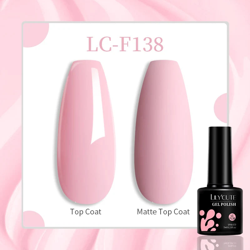 LILYCUTE 7ML Jelly Amber Gel Nail Polish Nail Art Dark Bloom Leopard