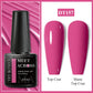 MEET ACROSS Wine Red Gel Nail Polish - 7ml Long-Lasting French Manicure