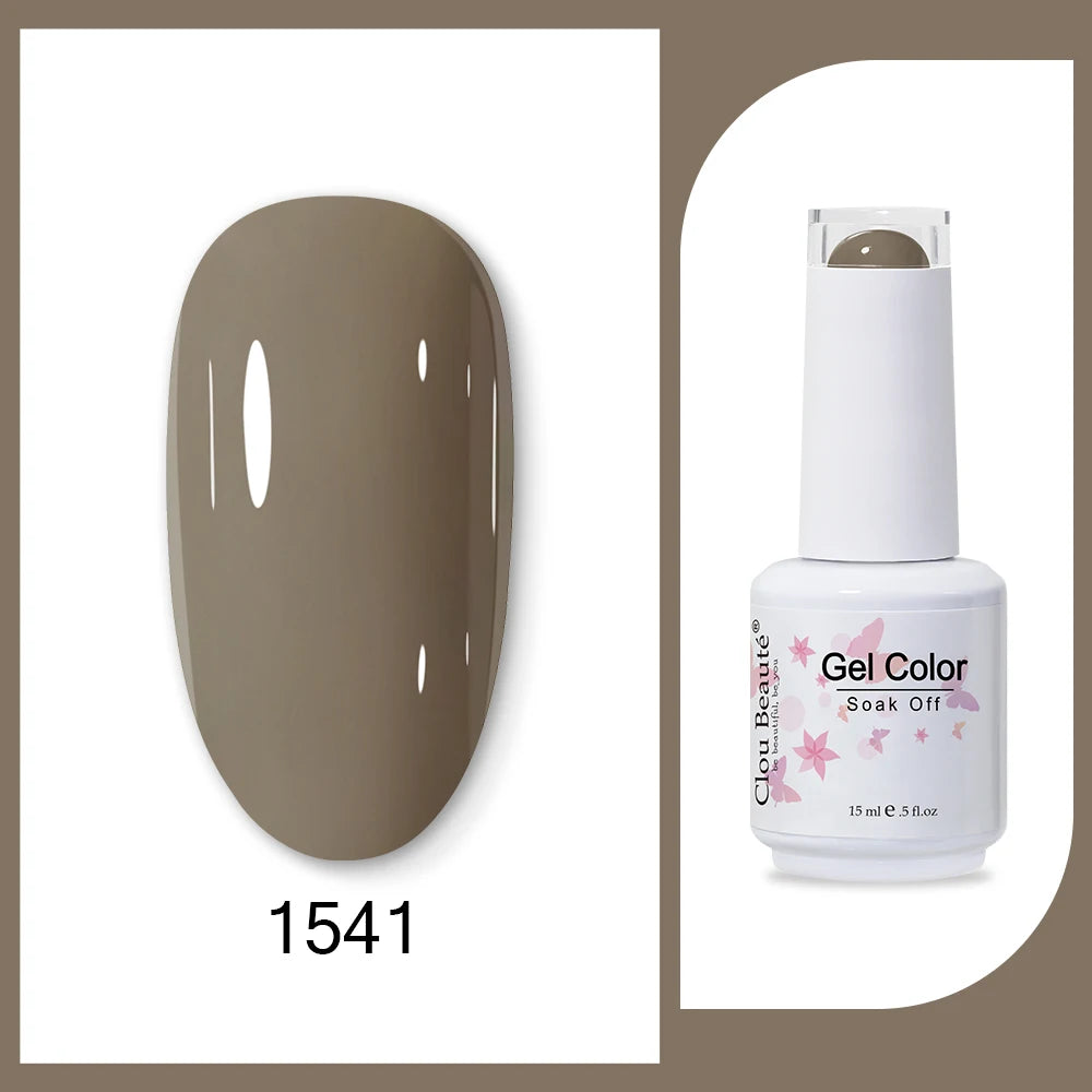 Clou Beaute HEMA & TPO Free Gel Nail Polish - Army Green 15ml