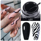LILYCUTE 5ML Reflective Glitter Liner Gel Polish Nail Art Champagne Sparkling Lines