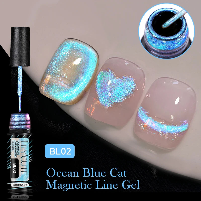 LILYCUTE 9D Cat Eye Magnetic Gel Nail Polish - 7ml
