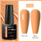 MEET ACROSS Wine Red Gel Nail Polish - 7ml Long-Lasting French Manicure
