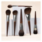 Professional 14-Piece Natural Goat Hair Makeup Brush Set with Premium Wooden Handles & Travel Case