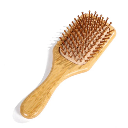 New Sdottor Wooden Bamboo Hair Brush Air Massage Comb Anti-static Scalp Combs