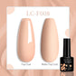 LILYCUTE 7ML Jelly Amber Gel Nail Polish Nail Art Dark Bloom Leopard