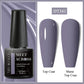 MEET ACROSS Wine Red Gel Nail Polish - 7ml Long-Lasting French Manicure