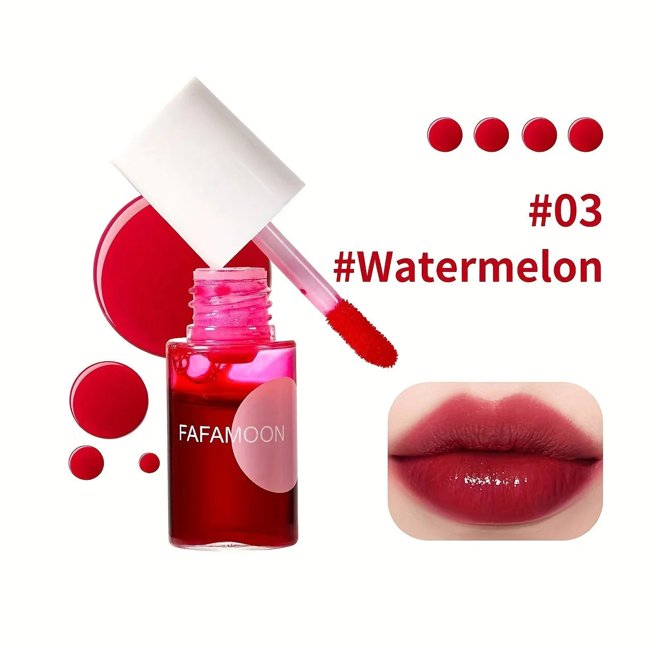 Fruity Lip Tint Water Gloss - Long-Lasting Moisturizing Liquid Lipstick