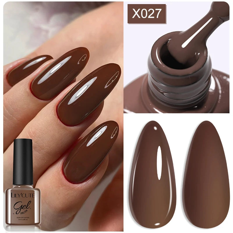 LILYCUTE Thermal Gel Nail Polish 7ml - Temperature Color Changing UV LED
