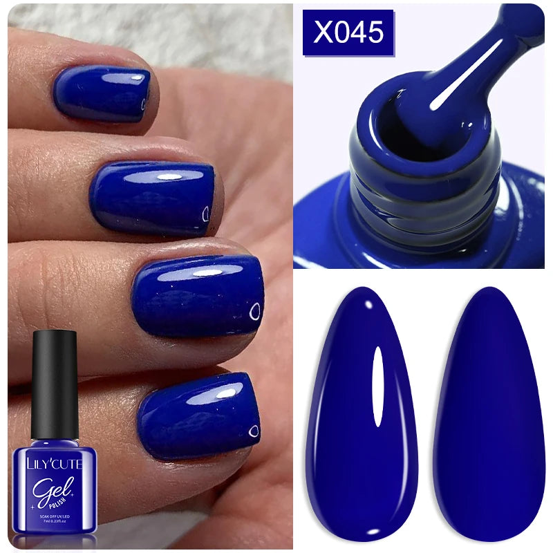 LILYCUTE Thermal Gel Nail Polish 7ml - Temperature Color Changing UV LED