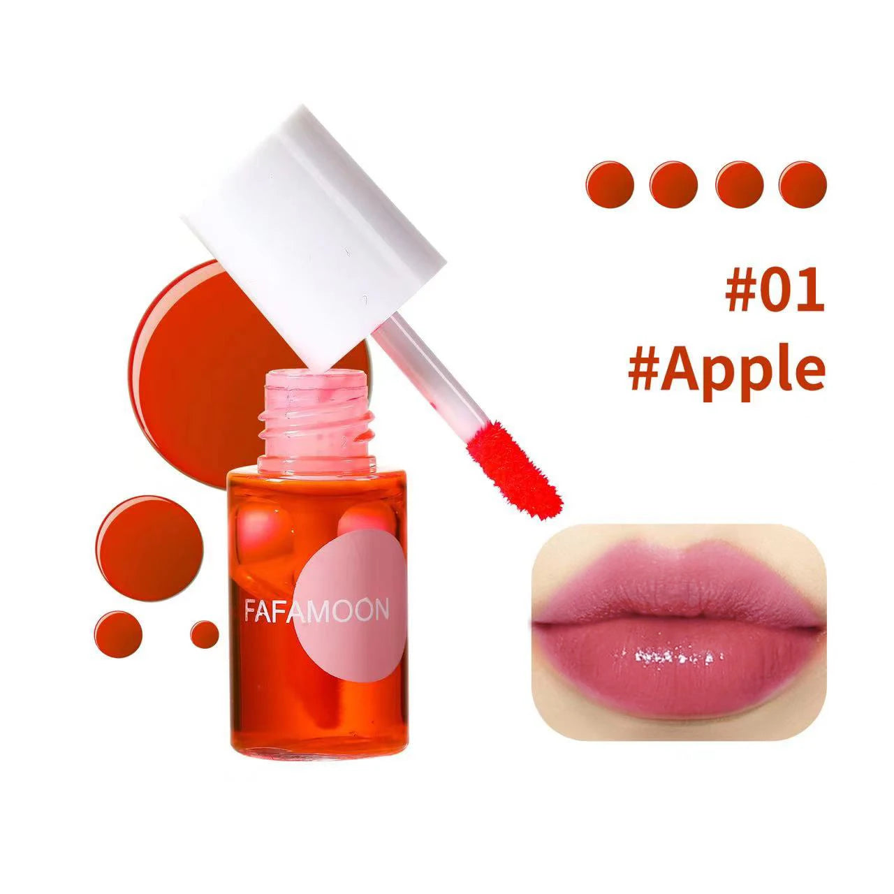 Fruity Lip Tint Water Gloss - Long-Lasting Moisturizing Liquid Lipstick