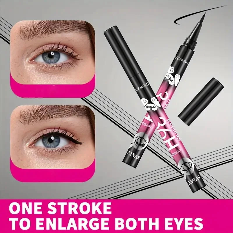 Waterproof Black Eyeliner Pencil Set - Long-Lasting Smudge-Proof Eye Makeup