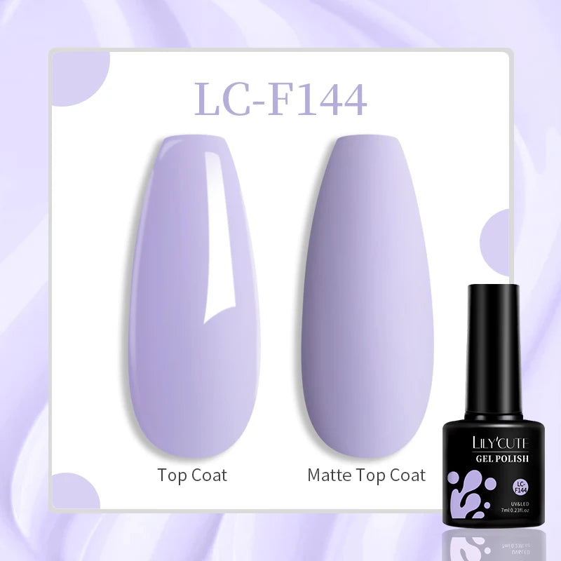 LILYCUTE 7ML Jelly Amber Gel Nail Polish Nail Art Dark Bloom Leopard