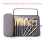 Rolling Makeup Brush Bag - Waterproof Travel Organizer with Foldable Design