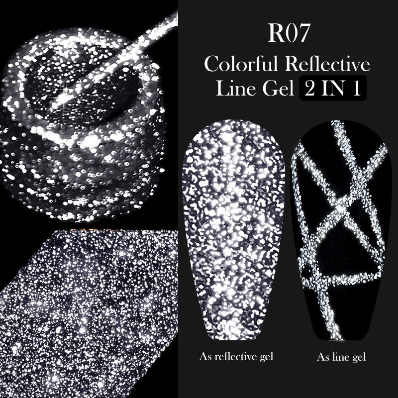LILYCUTE Metallic Painting Liner Gel Nail Polish - 5ml