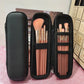 Waterproof Double Zipper Makeup Brush Case - Professional Portable Storage