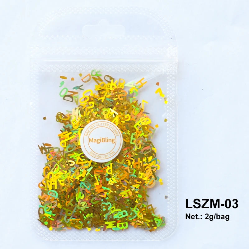 Holographic Nail Art Glitter - Laser Star & Butterfly Sequins (2g)