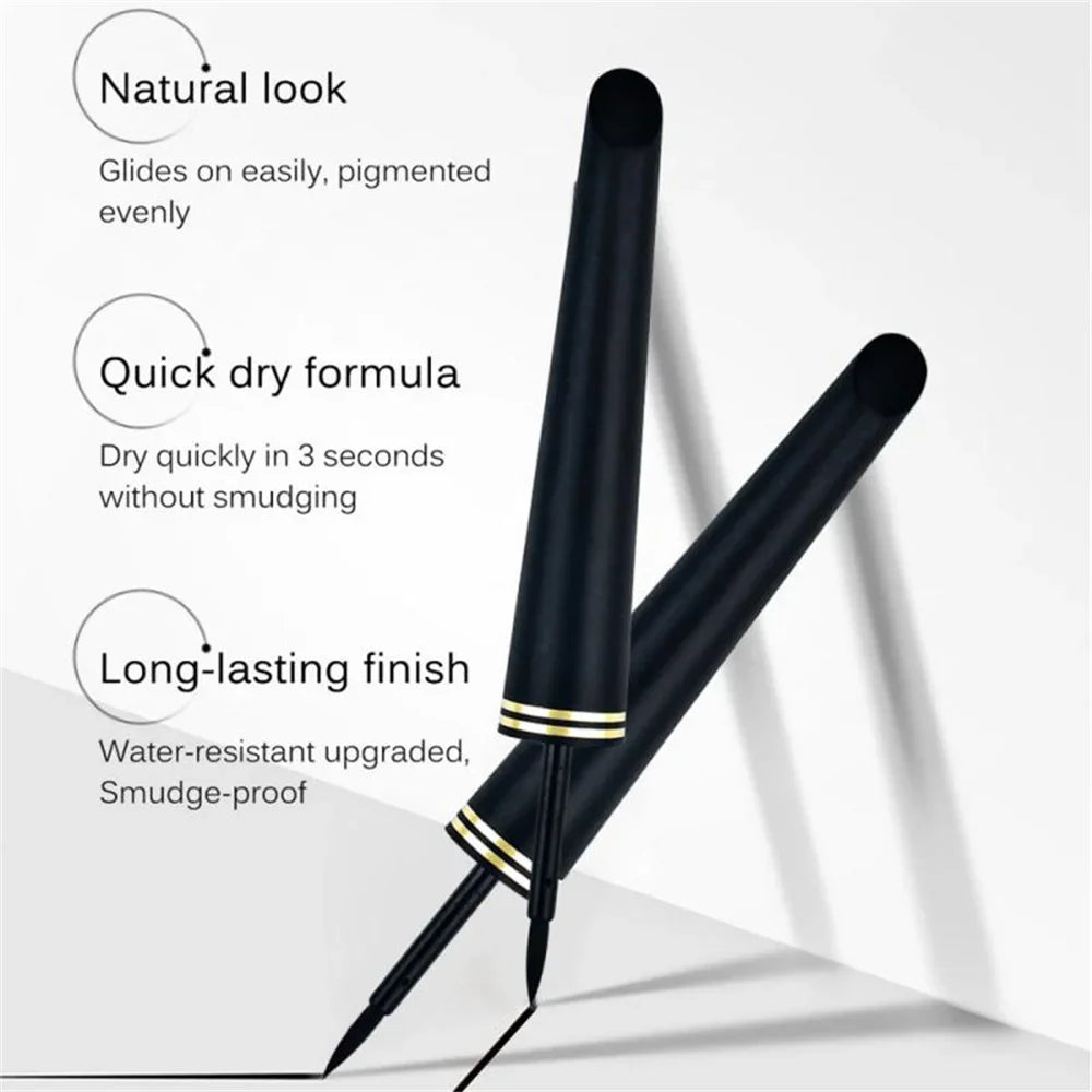 Waterproof Liquid Eyeliner - Long-Lasting Black Eye Liner