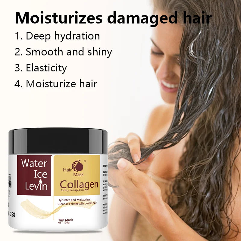 Collagen Moisturizing Hair Mask with Hyaluronic Acid & Keratin - Deep Repair