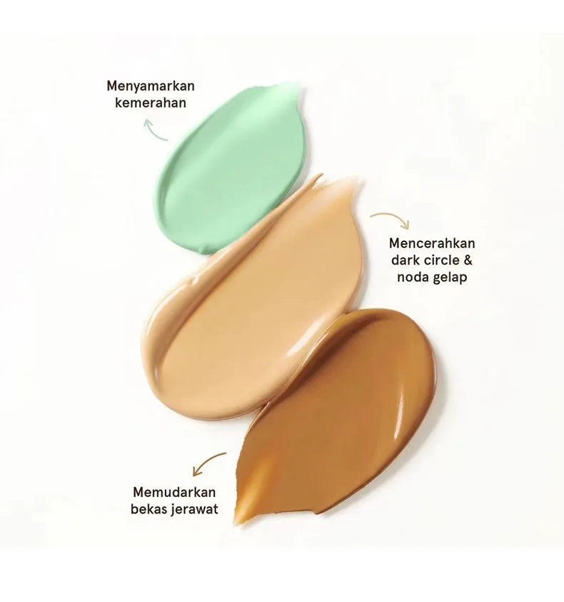 Moisturizing Multicolor Concealer Palette - Full Coverage Cream Base