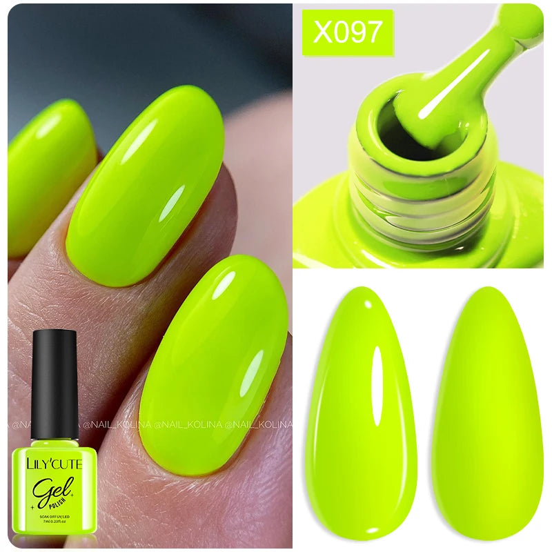 LILYCUTE Thermal Gel Nail Polish 7ml - Temperature Color Changing UV LED