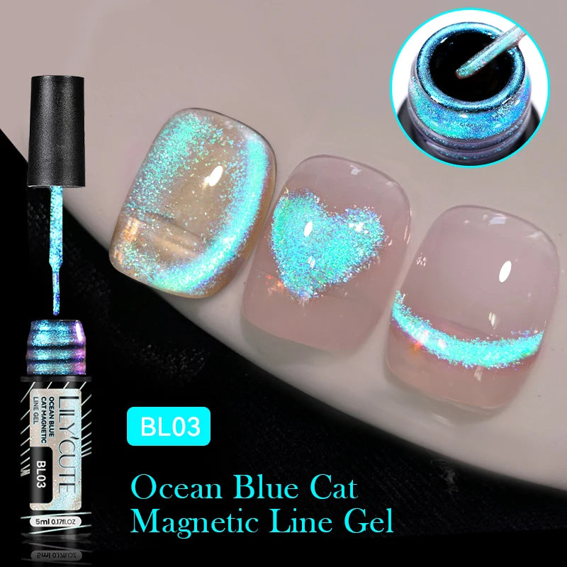 LILYCUTE 9D Cat Eye Magnetic Gel Nail Polish - 7ml