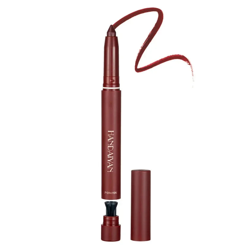 Pink Velvet Matte Lipstick Pen - Waterproof Long-Lasting Lip Liner Pencil (12 Shades)
