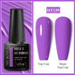 MEET ACROSS Wine Red Gel Nail Polish - 7ml Long-Lasting French Manicure