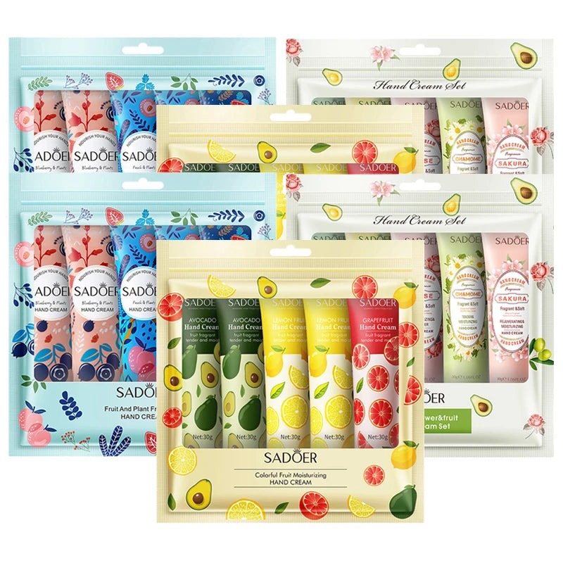 Avocado & Sakura Hand Cream Gift Set - 15 Piece Collection