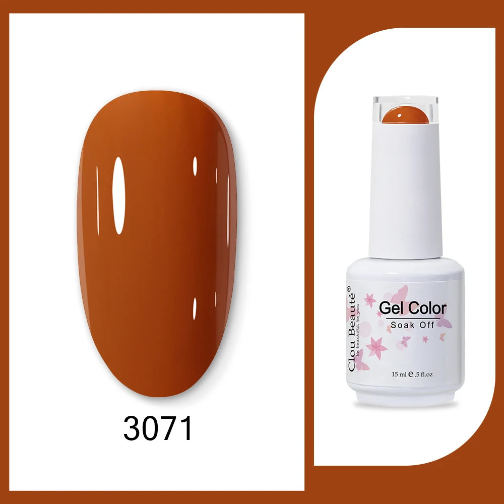 Clou Beaute HEMA & TPO Free Gel Nail Polish - Army Green 15ml