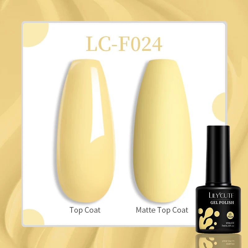 LILYCUTE 7ML Jelly Amber Gel Nail Polish Nail Art Dark Bloom Leopard