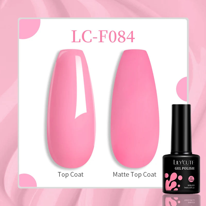 LILYCUTE 7ML Jelly Amber Gel Nail Polish Nail Art Dark Bloom Leopard