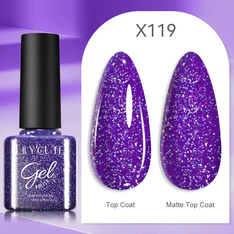 LILYCUTE Thermal Gel Nail Polish 7ml - Temperature Color Changing UV LED